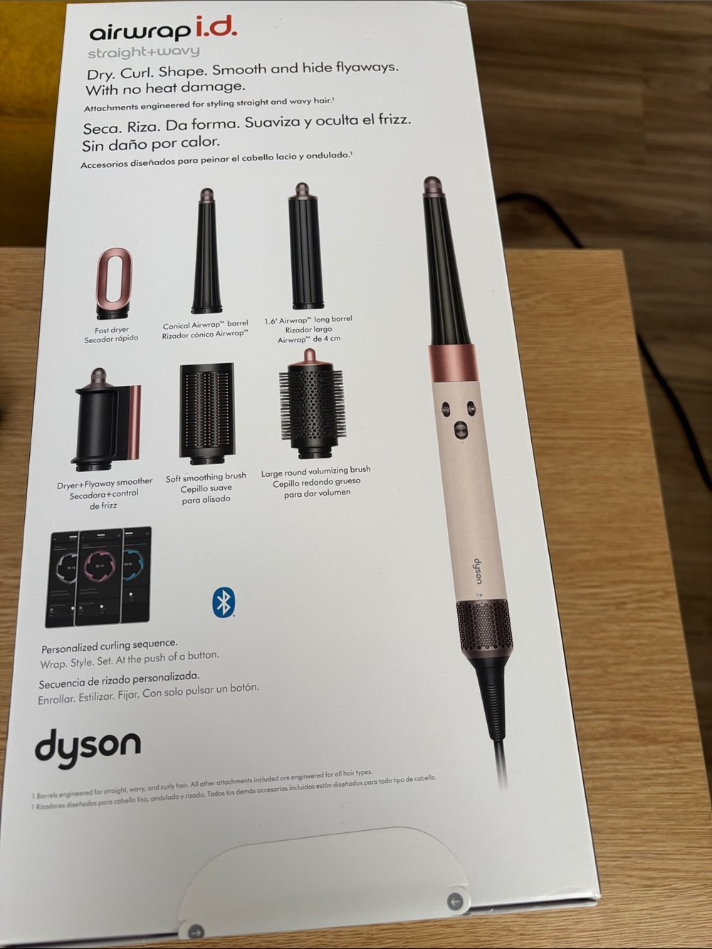 Dyson Airwrap i.d. Hair Styler - Rose Gold and Black Accents